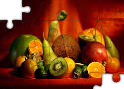 Owoce, Kiwi, Gruszki, Pomarańcze