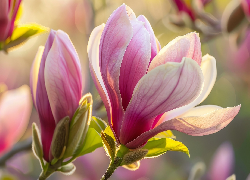 Magnolia, Kwiat, Pąk