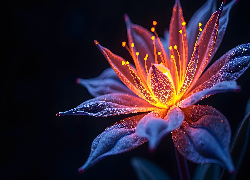 Świetlisty, Kwiat, Grafika