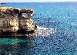 Skała, Morze, Cape Greco, Cypr