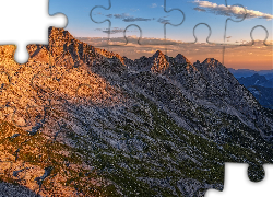 Wschód słońca, Góry, Szczyty