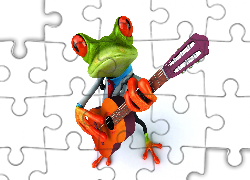 Żaba, Śmieszna, Gitara