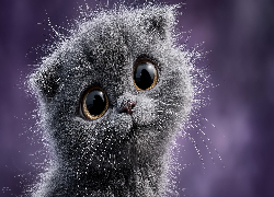 Szary, Kot, Grafika AI