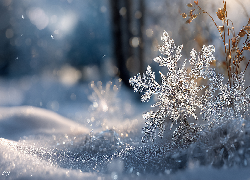 Śnieżynka, Śnieg, Zima, Grafia AI