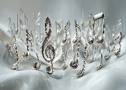 Srebrzyste, Nuty, Grafika AI