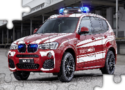Czerwone, BMW X3, Straż pożarna
