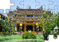 Świątynia, Chua Phap Bao, Rośliny, Hoi An, Wietnam