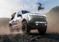 Gra, Forza Horizon 5 Rally Adventures, Ford F-150, Przód, Helikopter
