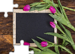 Tulipany, Tabliczka, Deski