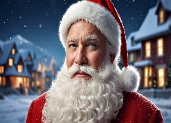 Twarz, Broda, Święty mikołaj