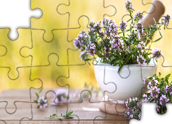 Moździerz, Zioła, Tymianek