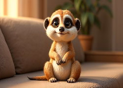 Surykatka, Uśmiech, Kanapa