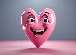 Serce, Miłość, Uśmiech