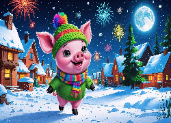 Świnka, Fajerwerki, Wioska