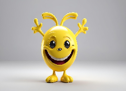 Grafika, Radość, Buźka