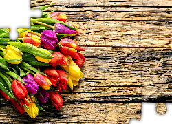 Kwiaty, Tulipany, Deski