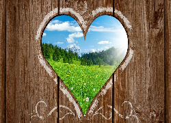 Dziura, Serce, Łąka