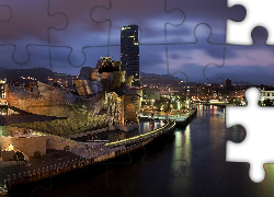 Hiszpania, Bilbao, Muzeum Guggenheima, Muzeum Sztuki Współczesnej, Rzeka Nervión