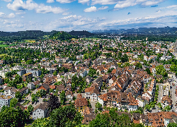 Szwajcaria, Miasto, Liestal, Domy