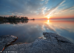 Jezioro Ładoga, Zachód słońca, Rosja
