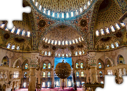 Wnętrze, Meczet Kocatepe, Ankara, Turcja