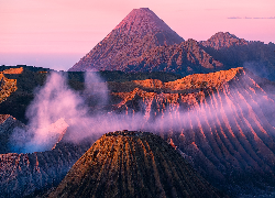 Indonezja, Wulkan, Bromo, Dym