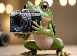 Żaba, Aparat fotograficzny, Grafika