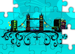 Zabytki, Londyn, Tower Bridge, 2D