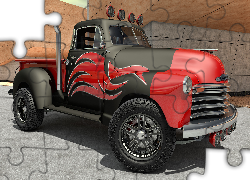 Zabytkowy, Chevrolet Pickup 4x4, 1951, Bok