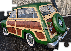 Zabytkowy, Ford Woody Station Wagon, 1949, 3D