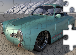 Volkswagen Karmann Ghia, 1967, Zabytkowy, 3D