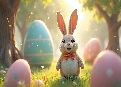 Zając, Wielkanoc, Pisanki