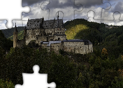 Zamek, Vianden Castle, Luksemburg