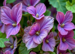 Ciemnoróżowe, Drobne, Kwiaty, Zbliżenie