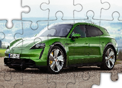 Zielone, Porsche Taycan Turbo S Cross Turismo, 2021