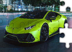 Zielony, Lamborghini Huracan Evo Fluo Capsule