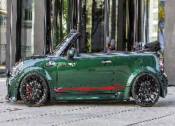 Zielony, Mini Cooper, S, Cabrio, Bok