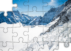 Zima, Śnieg, Góry, Alpy