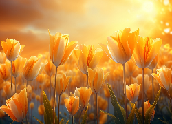 Tulipany, Żółte, Grafika