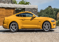 Żółty, Ford Mustang GT, Bok