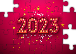 Nowy Rok, 2023, Życzenia, Szczęśliwego Nowego Roku, Gwiazdki