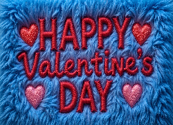 Walentynki, Serduszka, Miłość, Niebieski, Koc